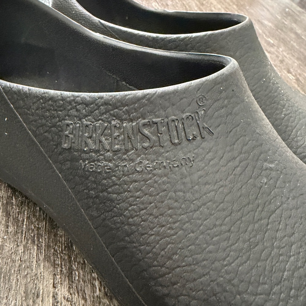 Birkenstock Men's Black Slip On Clogs Shoes Made in Germany Size 43 EU / 10 US - Picture 4 of 9